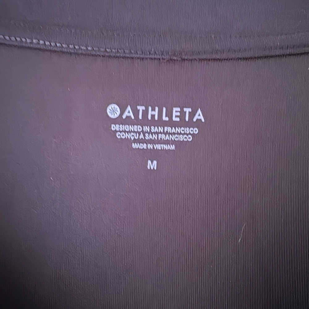 Athleta Willow V Neck Sweatshirt in Black - Picture 2 of 4